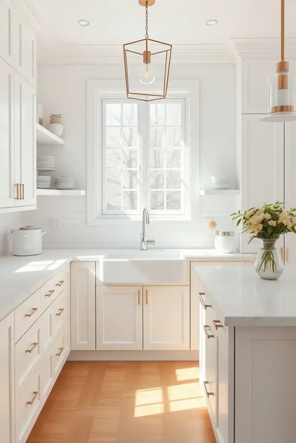stylish open shelving design