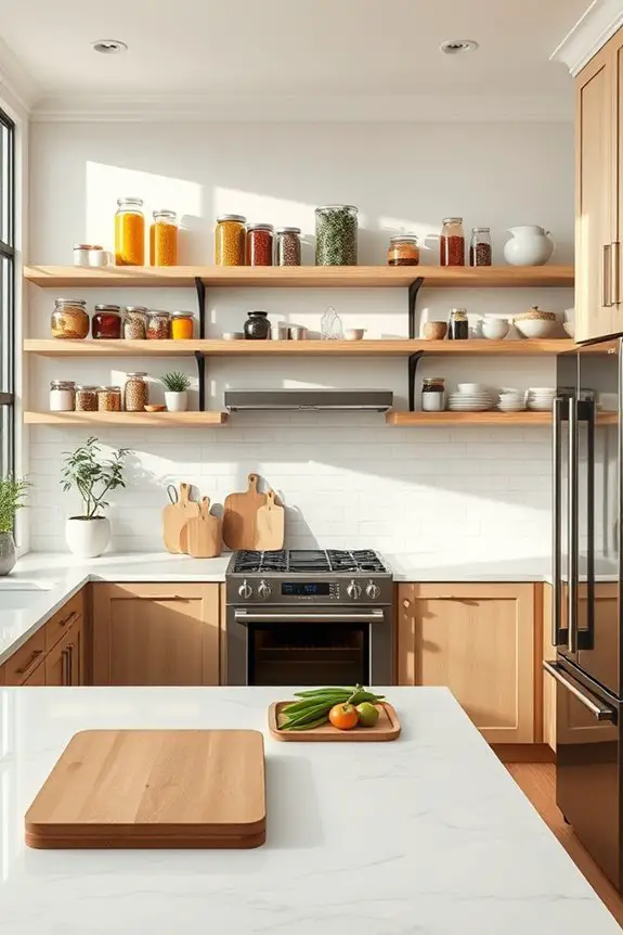 stylish open shelving solutions