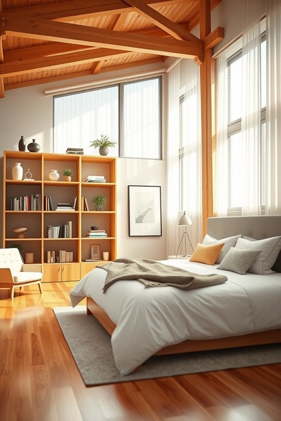 stylish open shelving storage