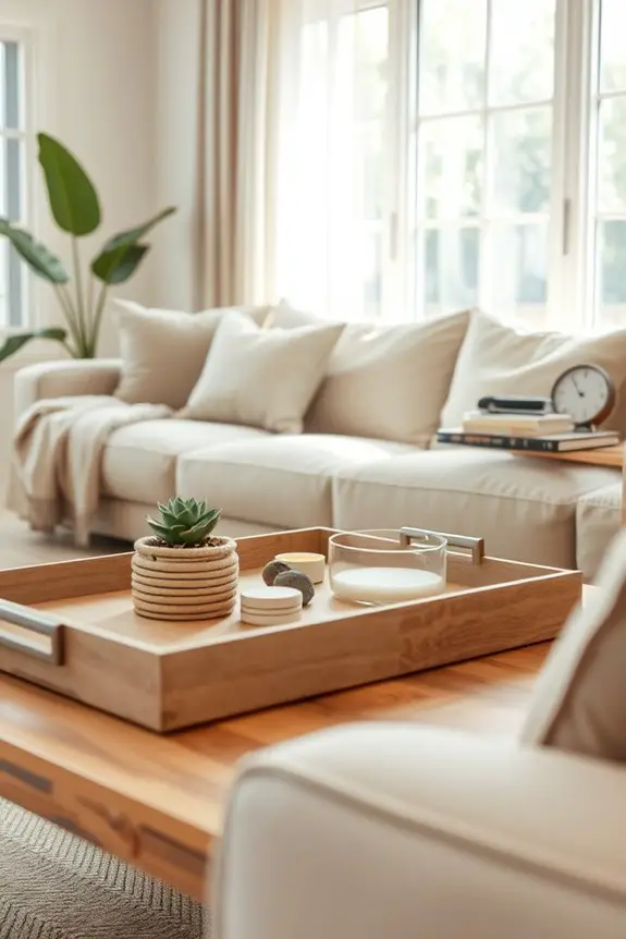 stylish organization with trays