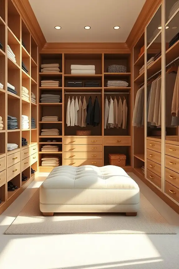 stylish organized closet design
