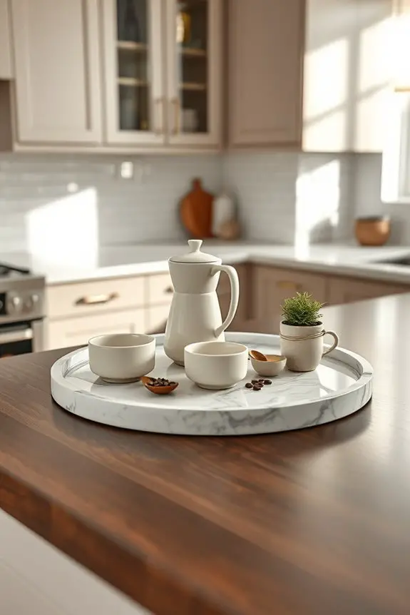 stylish organized coffee station