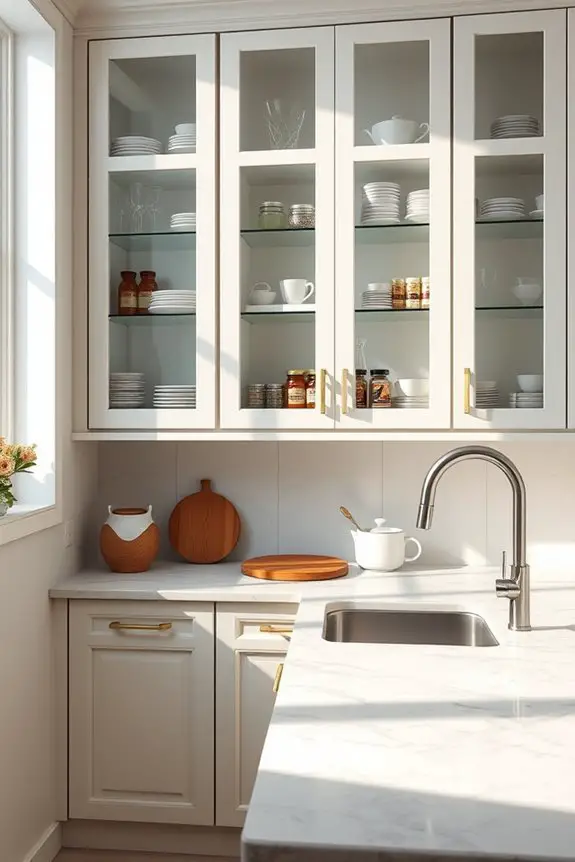 stylish organized kitchen display