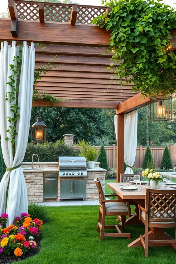 stylish outdoor cooking haven