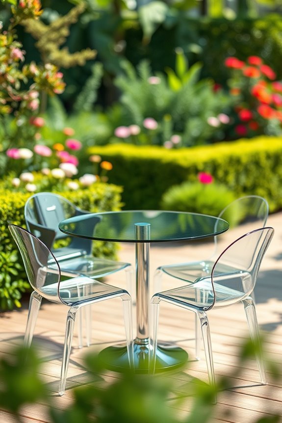 stylish outdoor dining setup