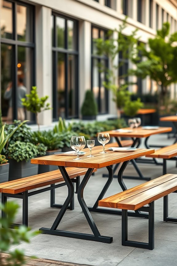 stylish outdoor dining tables