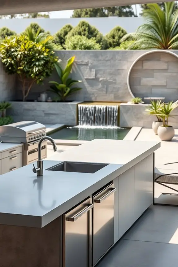 stylish outdoor kitchen oasis