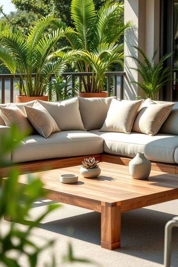 stylish outdoor social seating