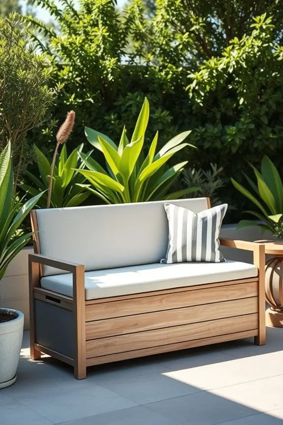 stylish outdoor storage solution
