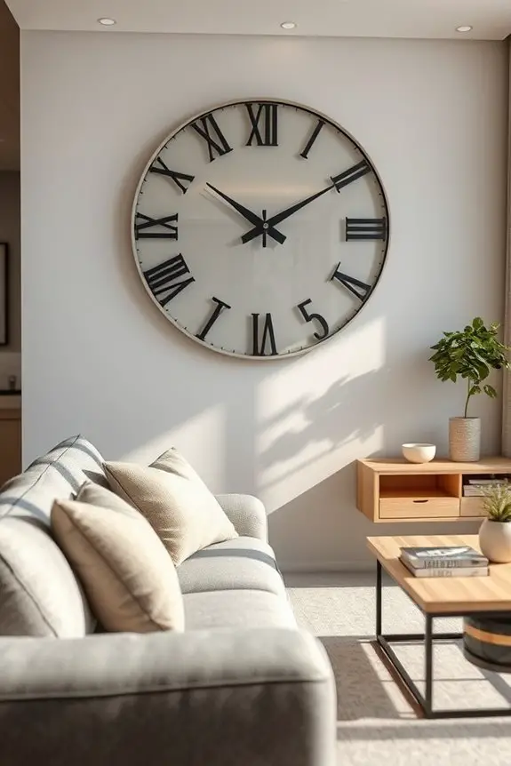 stylish oversized wall clocks