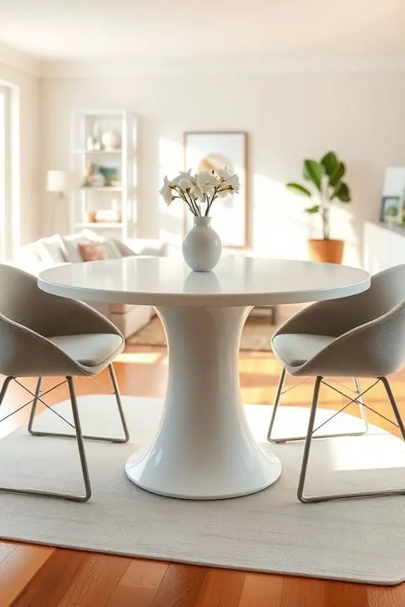 stylish pedestal table elegance