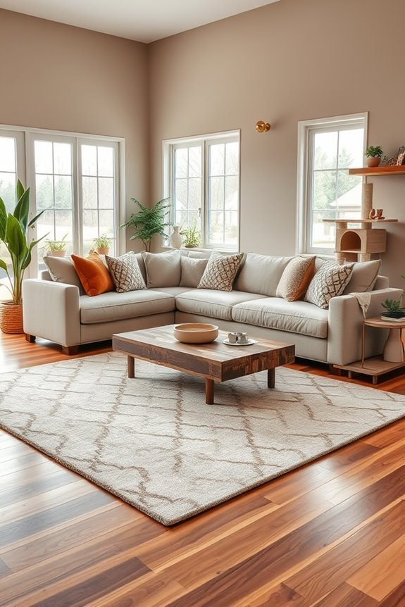 stylish pet friendly living space