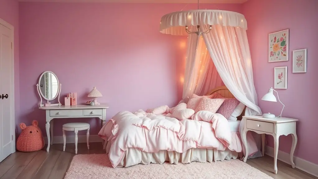 stylish pink bedroom designs