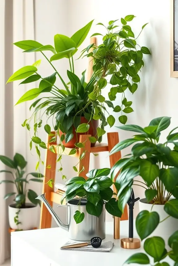 stylish plant care decor