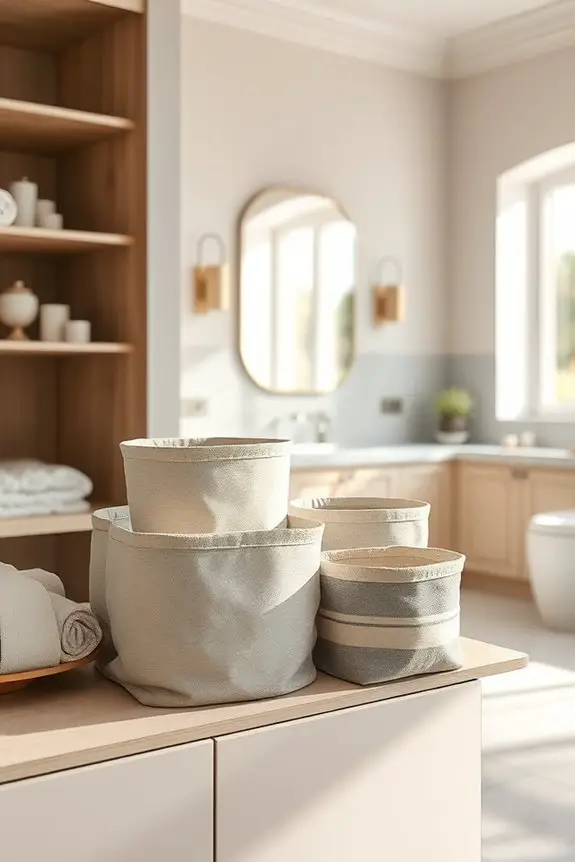 stylish practical bathroom storage
