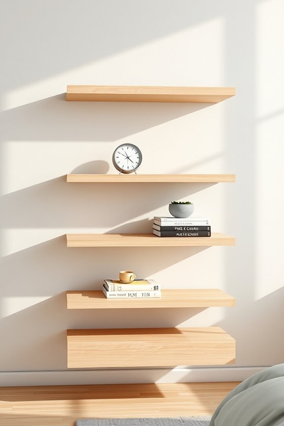 stylish practical bedside organization