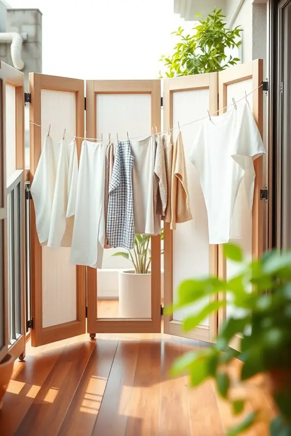 stylish privacy and drying