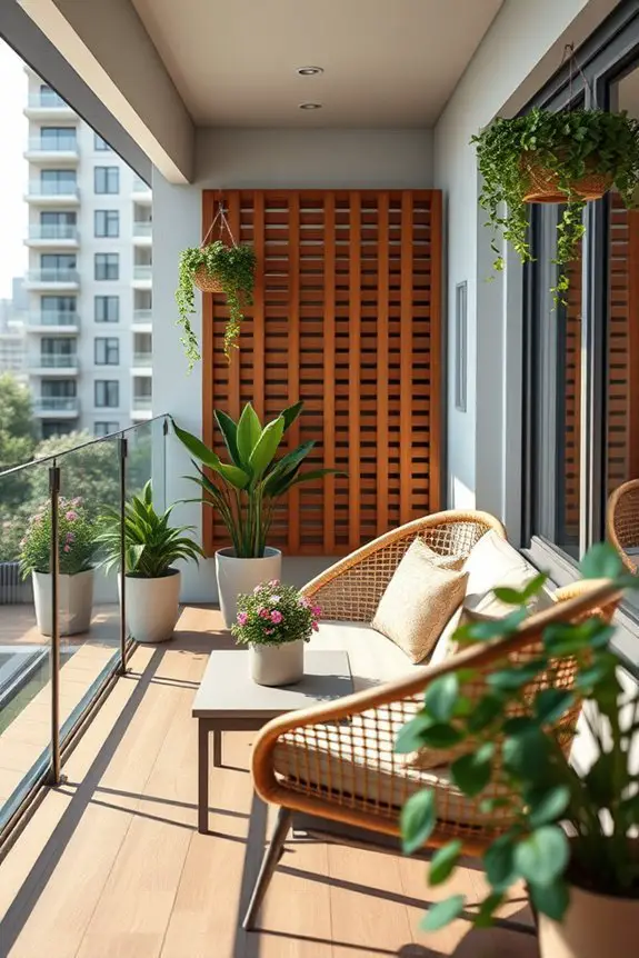 stylish privacy for balconies