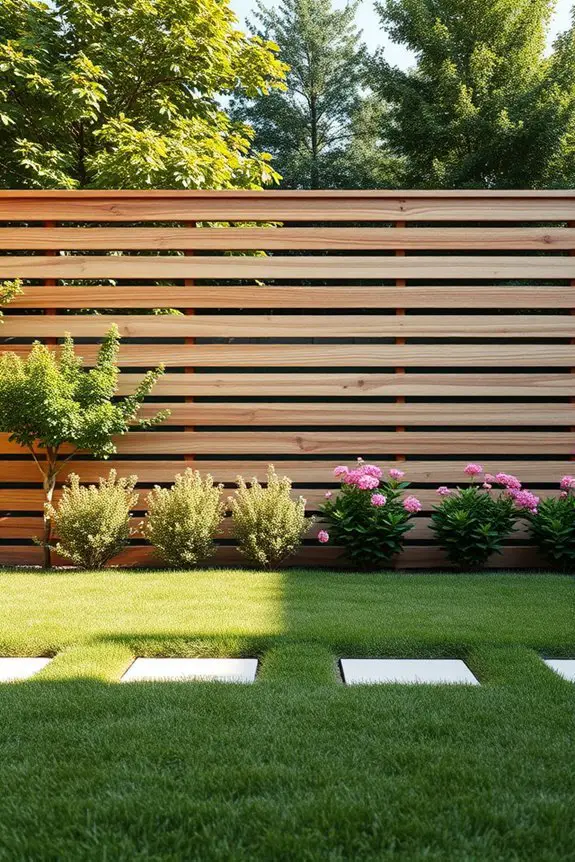 stylish privacy slat fences
