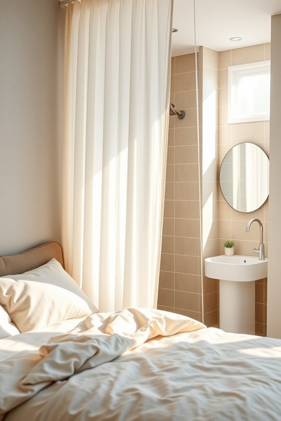 stylish privacy with curtains