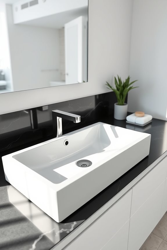 stylish rectangular sink designs