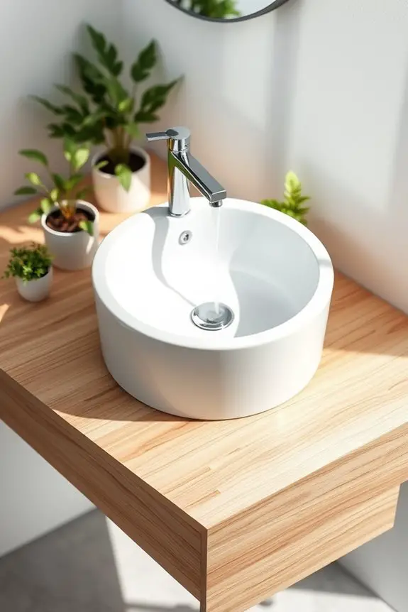 stylish round sink options