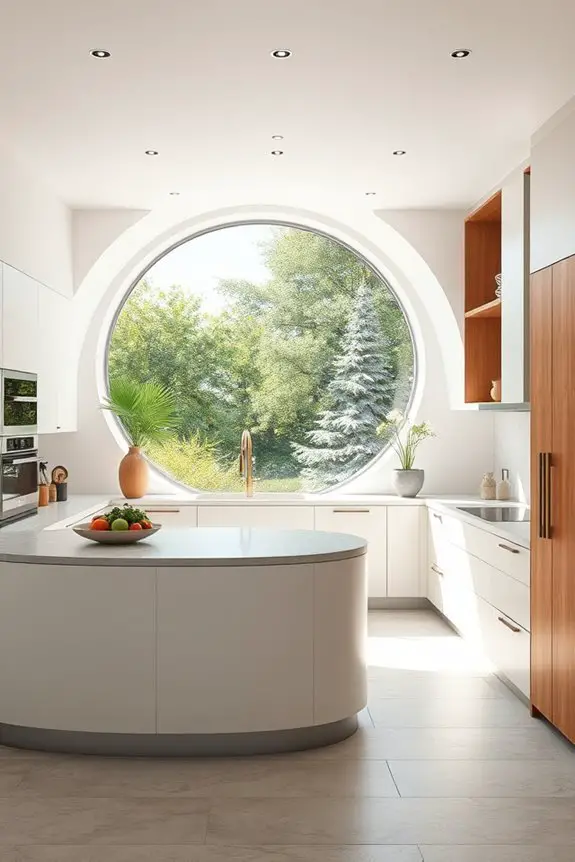 stylish round window treatments