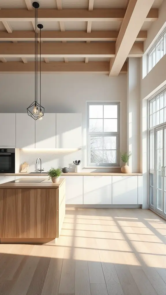stylish scandinavian kitchen lighting