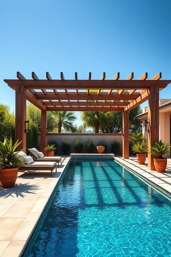 stylish shaded outdoor retreat