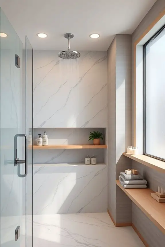 stylish shower storage solutions