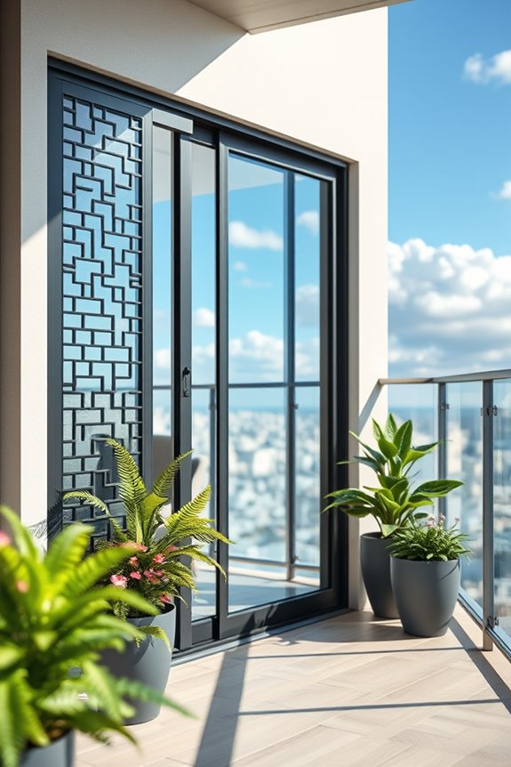 stylish sliding door grilles