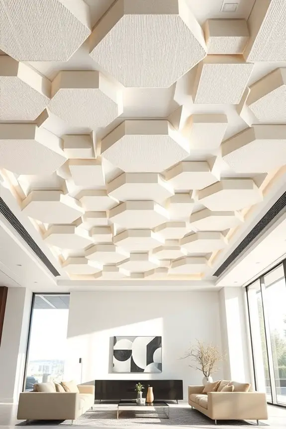 stylish sound absorbing ceiling panels