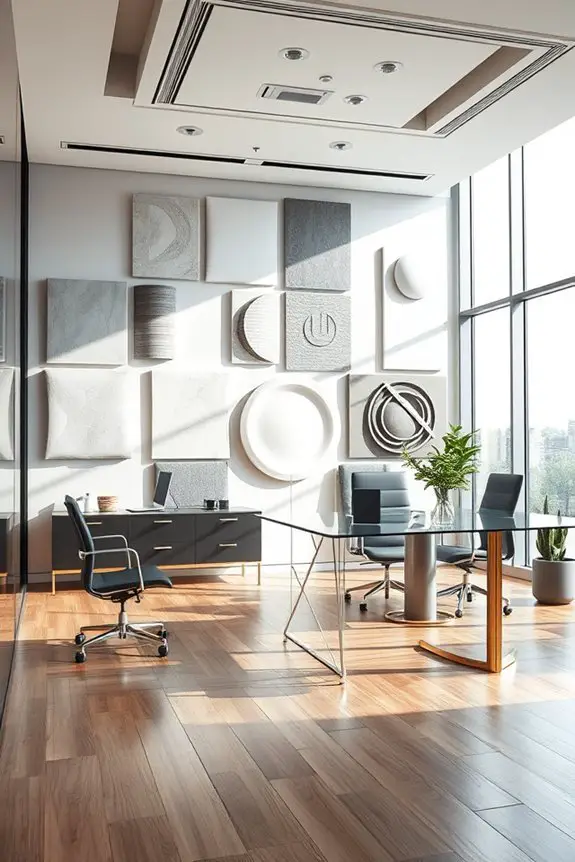 stylish sound absorbing panels