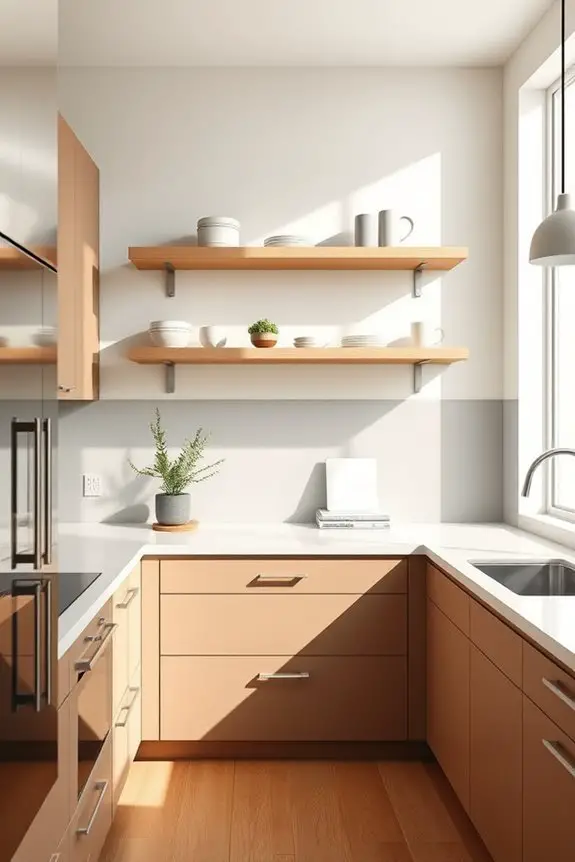 stylish space maximizing shelves