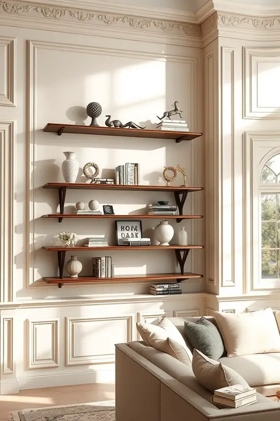 stylish space maximizing shelving