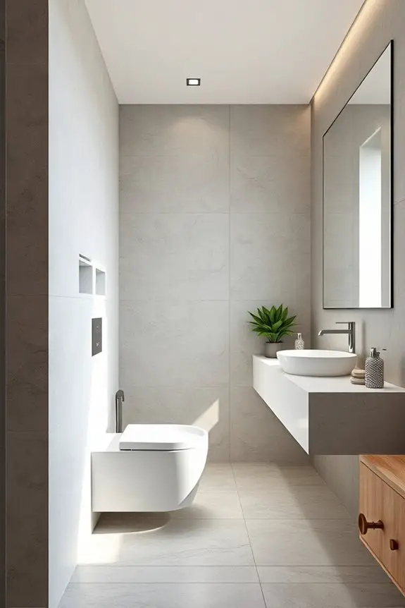 stylish space saving bathroom solution