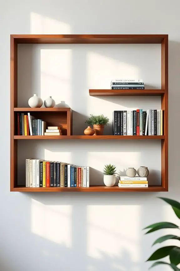 stylish space saving bookshelves