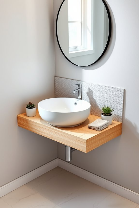 stylish space saving corner sinks