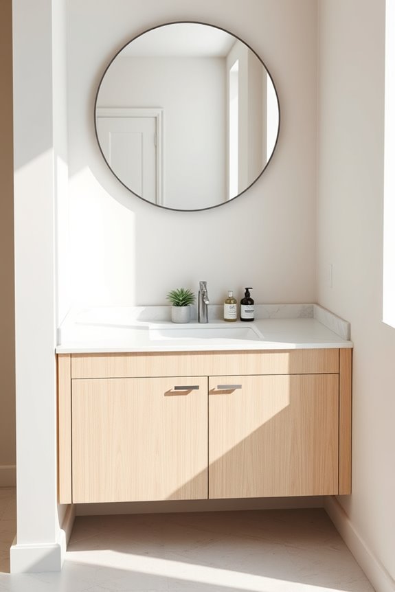 stylish space saving corner vanities