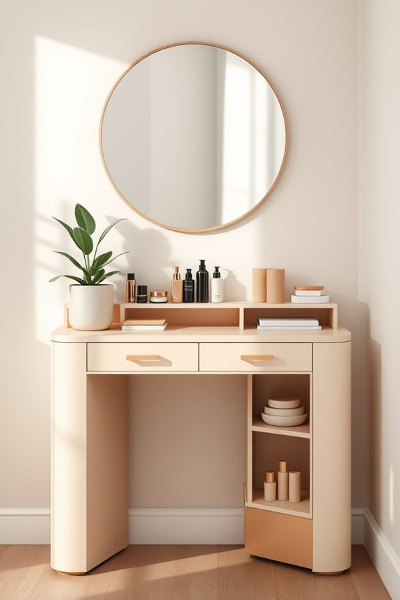 stylish space saving dressing table
