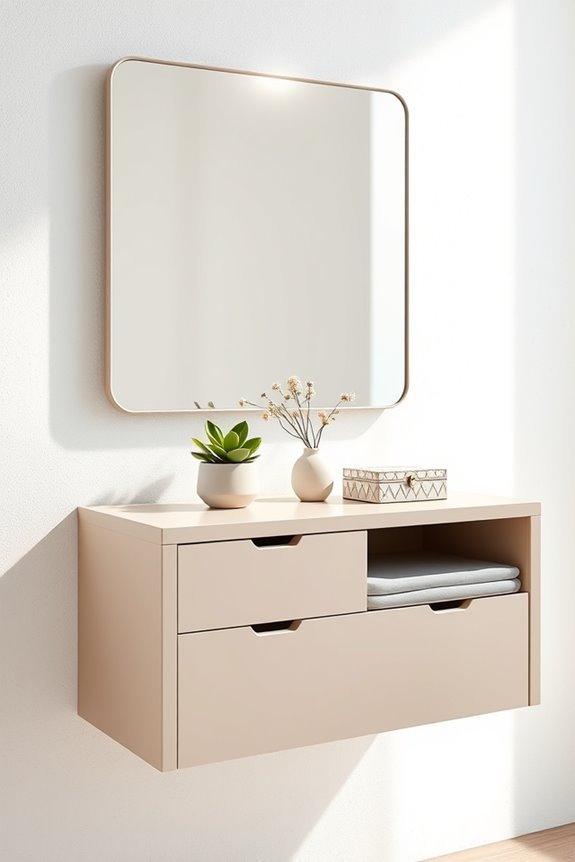stylish space saving dressing table