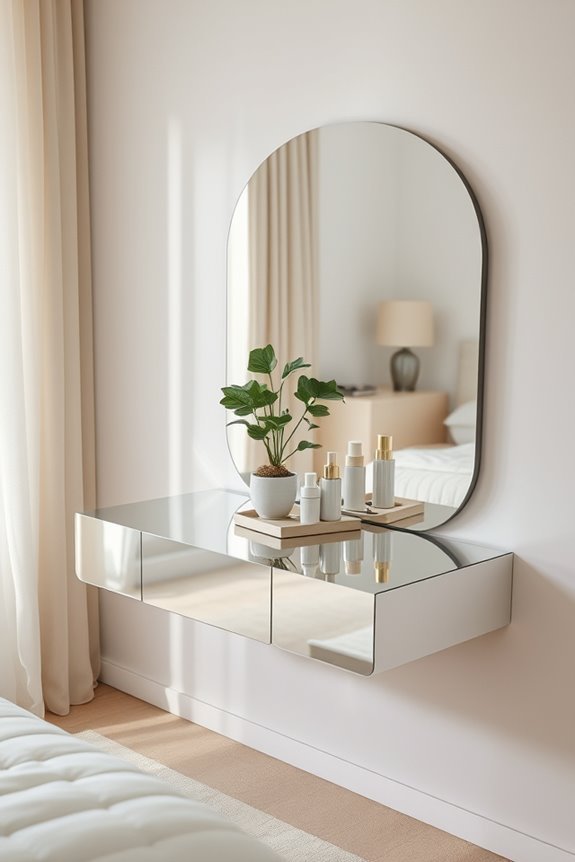 stylish space saving floating vanity