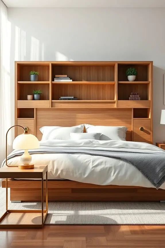 stylish space saving headboards