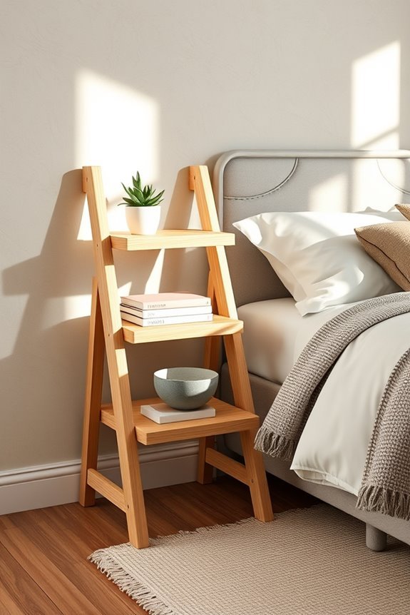 stylish space saving nightstand design
