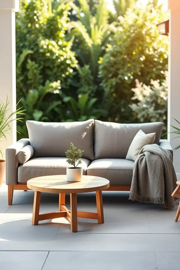 stylish space saving outdoor seating
