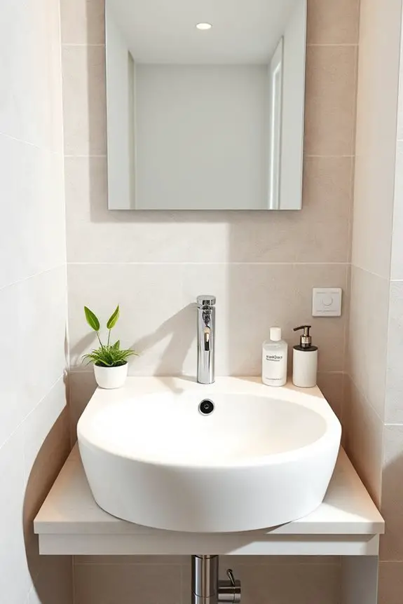 stylish space saving sink solution