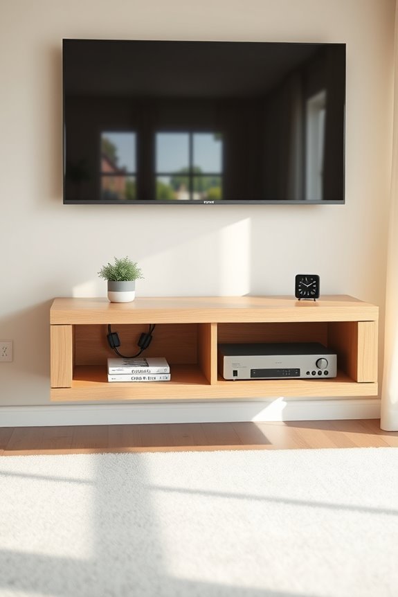 stylish space saving tv solution