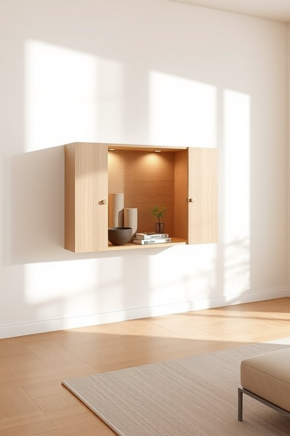 stylish space saving wall cabinets