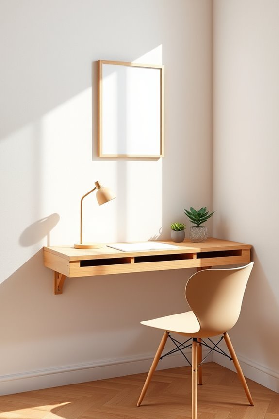 stylish space saving wall desks