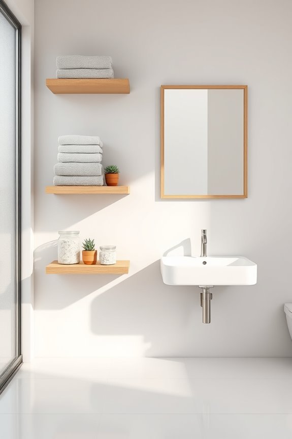 stylish space saving wall shelves